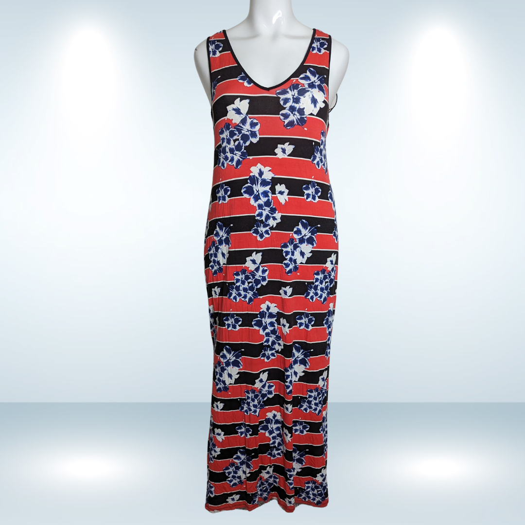 Plus Size Addition Elle Floral Maxi Dress Size 2X Curvy Britches