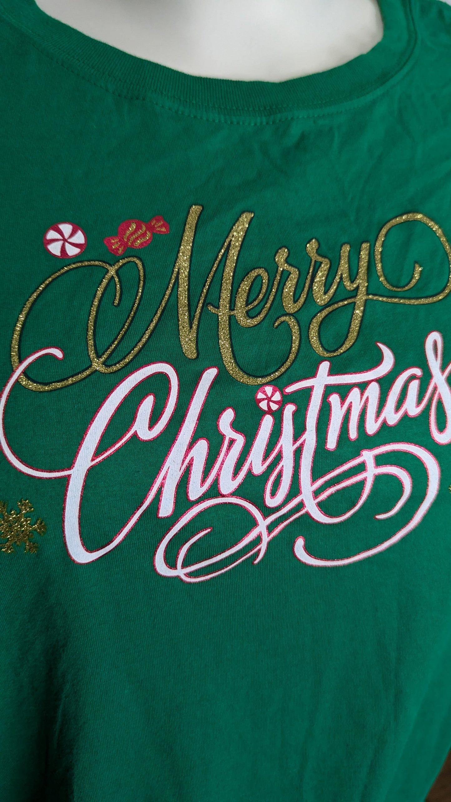 Green Merry Christmas T-Shirt - Size 3X