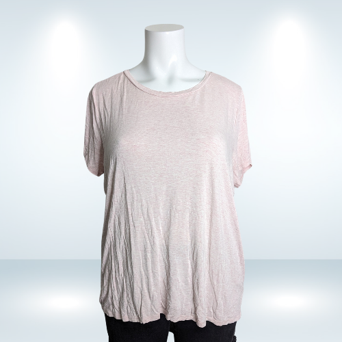 Torrid Light Pink Perfect Super Soft Crew Neck Super Soft Tee - Size 3(X)