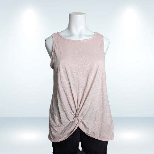 Love & Legend Pink Knot Front Tank - Size 3X