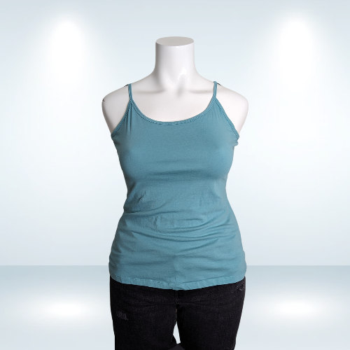 George Basic Adjustable Ice Blue Tank Top/Cami - Size 1X