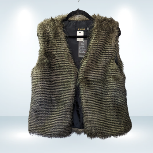 Wenxi Brown Faux Fur Vest NWT - Size XXL