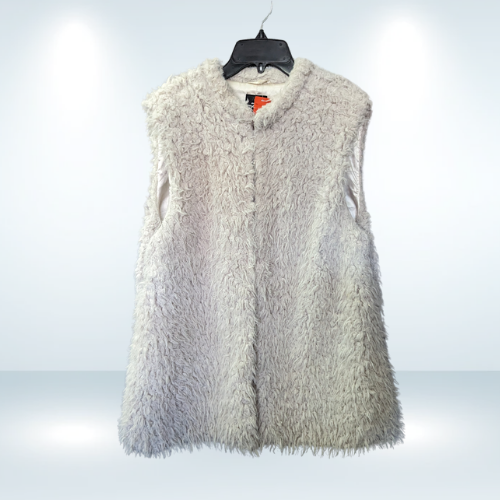 Atmosphere Off White Sherpa Vest - Size 14