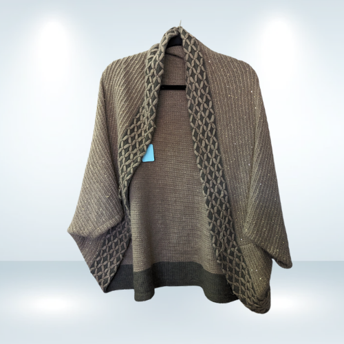 Shoulder Shawl with Glitter Detail