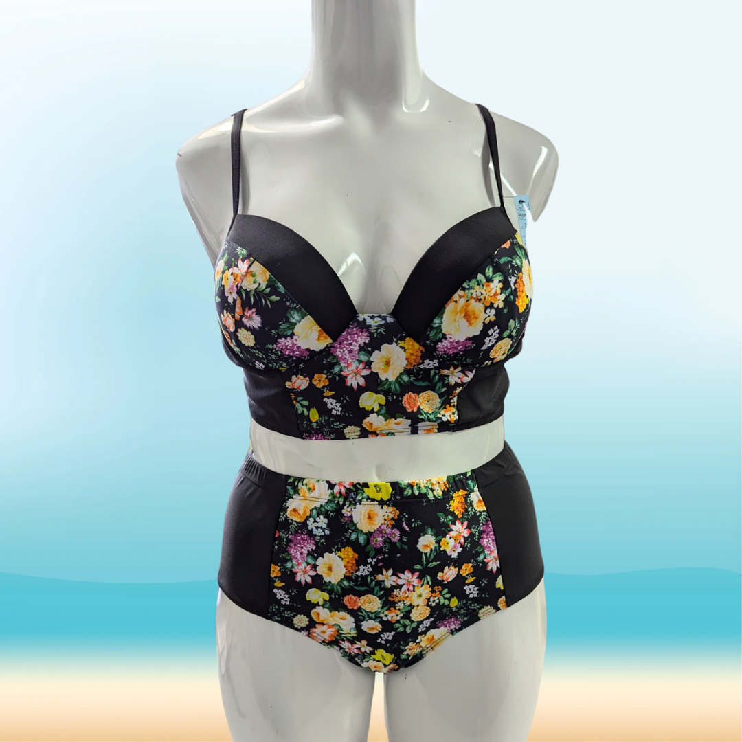 Floral Bikini Set - Size 3X