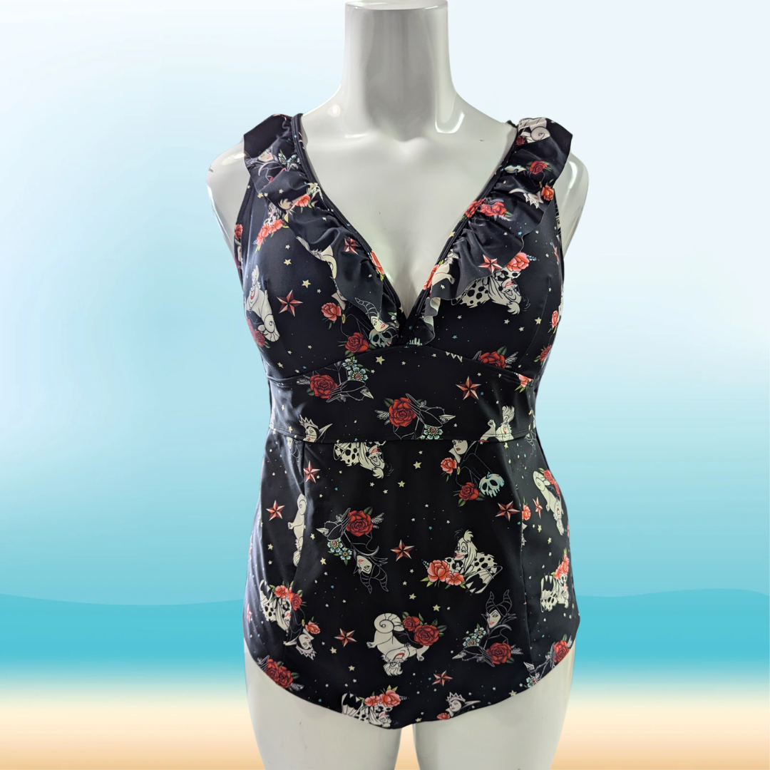 Torrid Disney Villain's Tankini Top - Size 4X