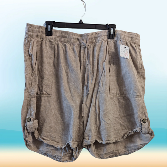 Joe Fresh Linen Blend Shorts - Size 2X