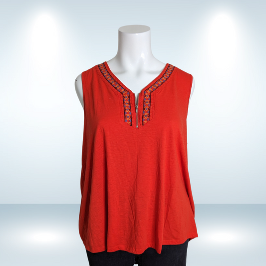 Pennington's Red Tank - Size 4X