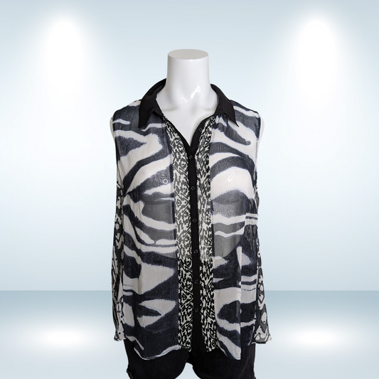Pennington's Sheer sleeveless - Size 3X