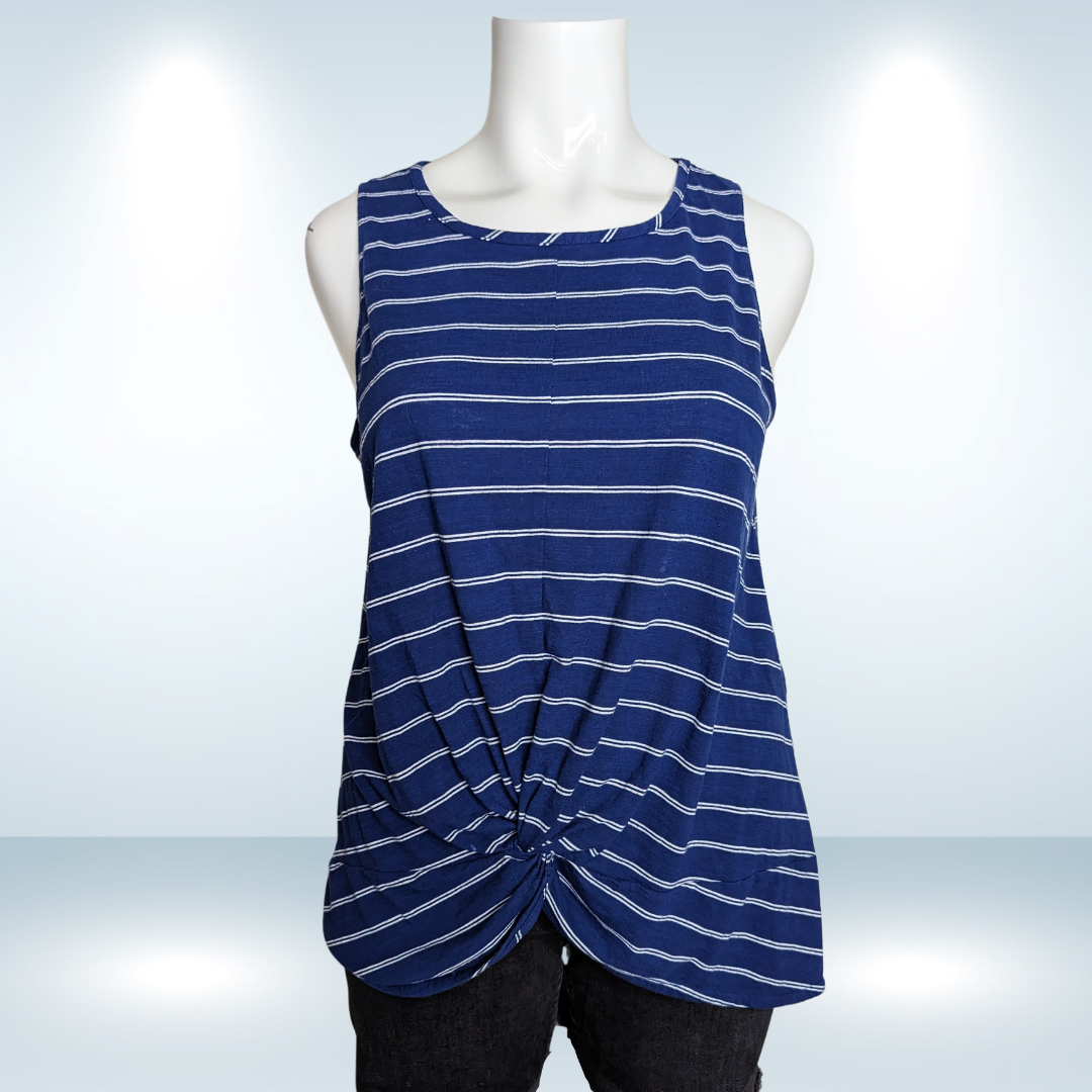 Love & Legend Tie Front Tank - Size 3X