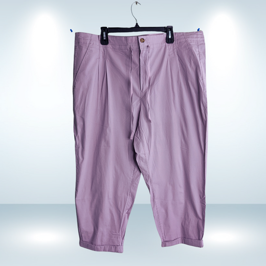 Purple Cotton Summer Pant - Size XXL