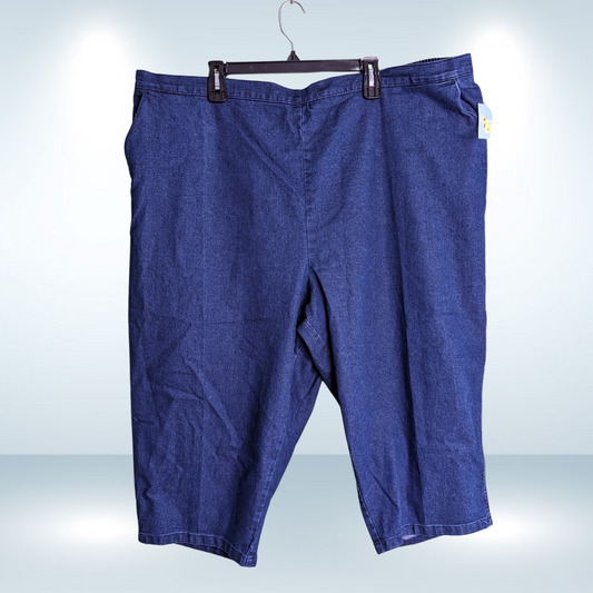 Penmans Pull On Denim Capri NEW - Size 4X