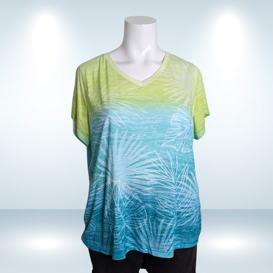 Thin Ombre Tee - Size 2X