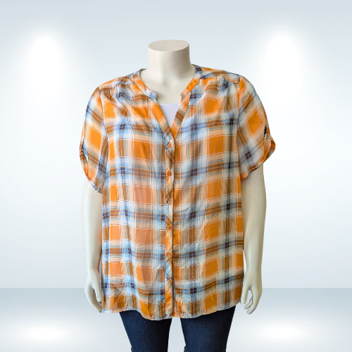 Pennington's Button Up Yellow Shirt - Size 4X