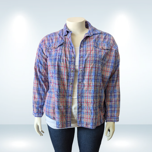 Unisex Woolrich Plaid Button Up - Size 2X