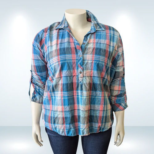 Northern Reflections Multi Colored Plaid Shirt - Size XXL