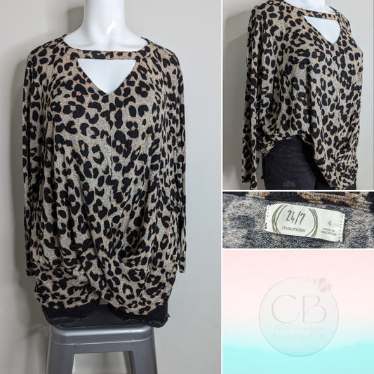 Maurice's Leopard Sweater - Size 4(X)