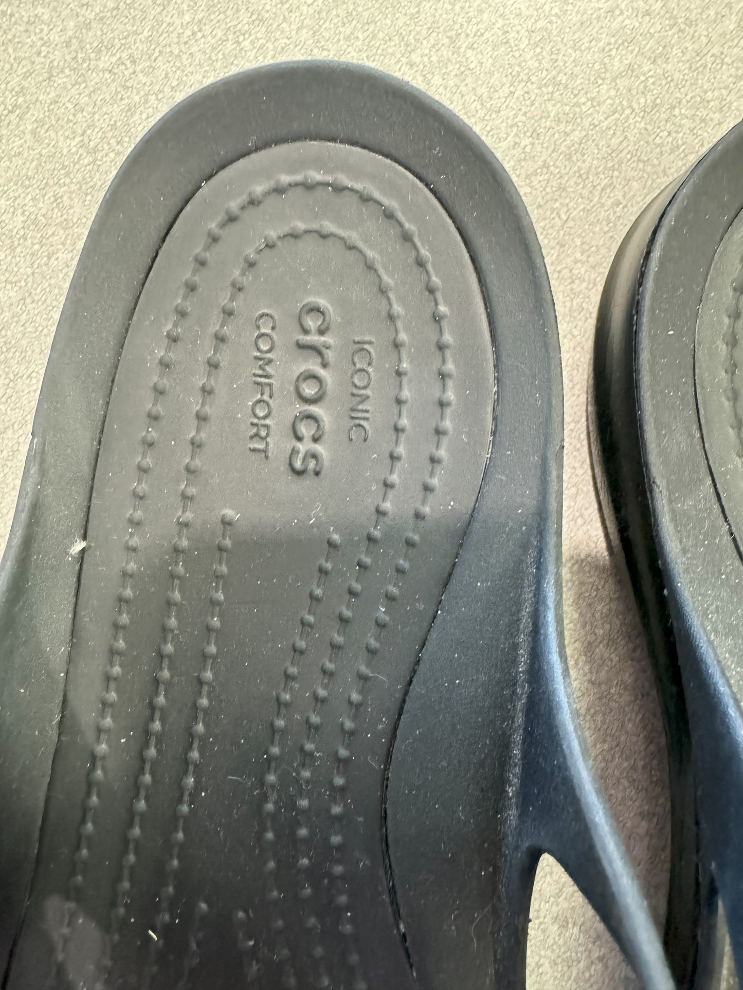 Crocs Swiftwater Black Sandal NEW - Size 7