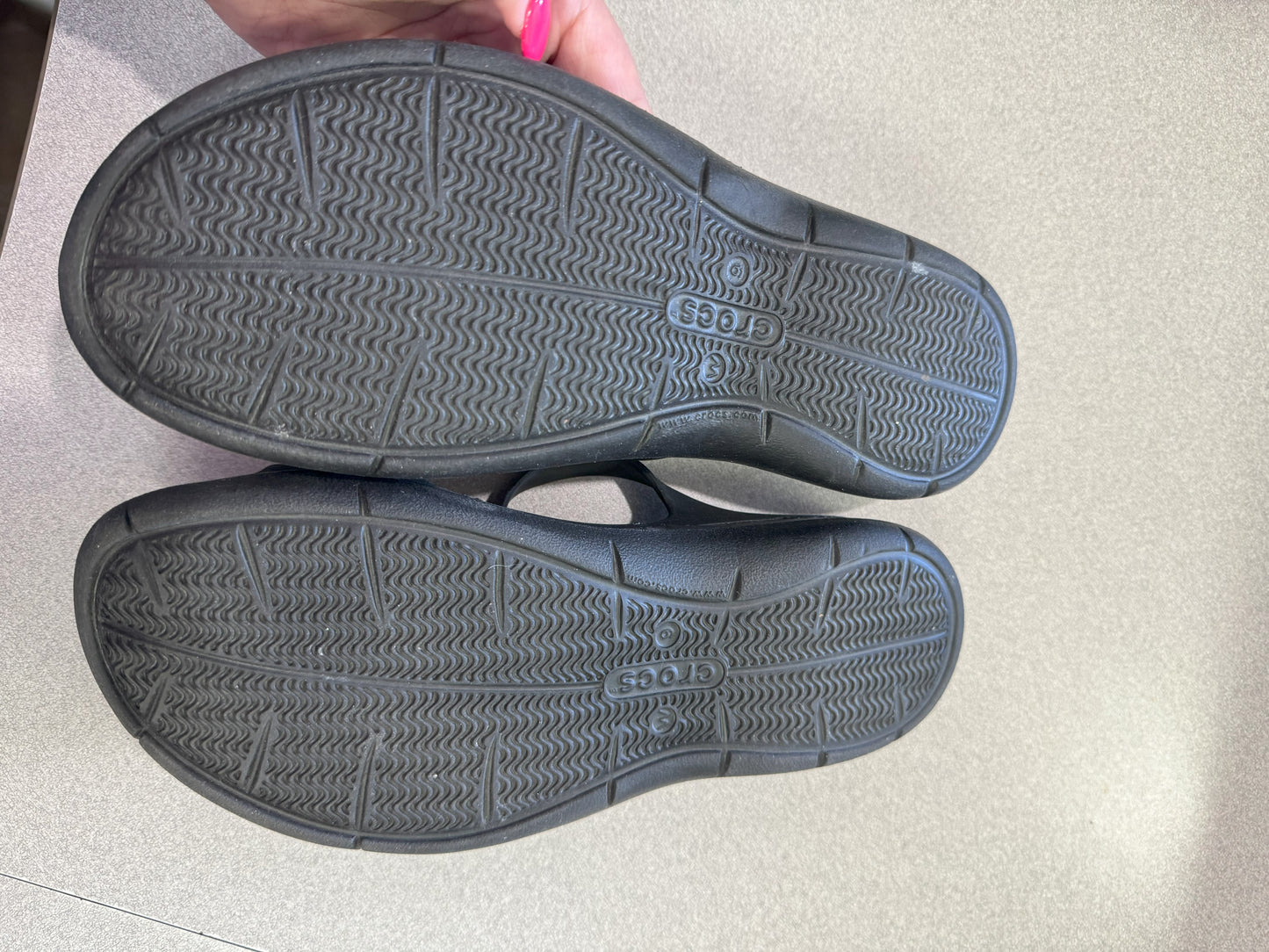 Crocs Swiftwater Black Sandal NEW - Size 7