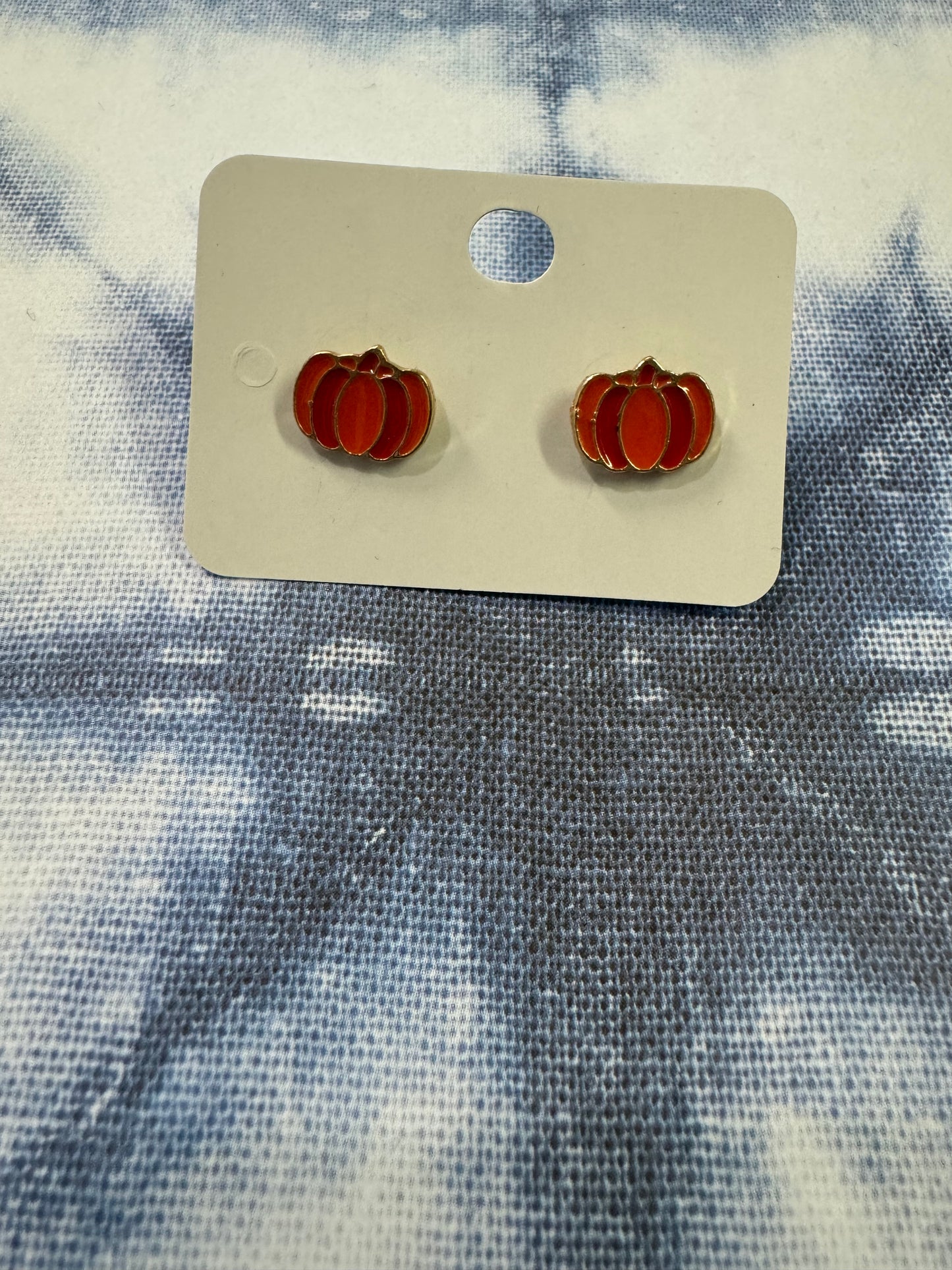 Small Gold Type Halloween Earrings