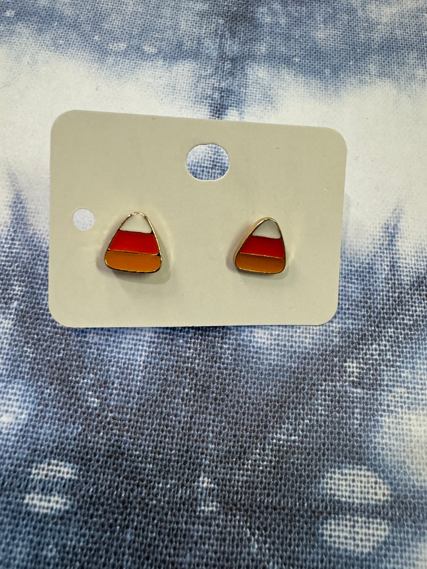 Small Gold Type Halloween Earrings