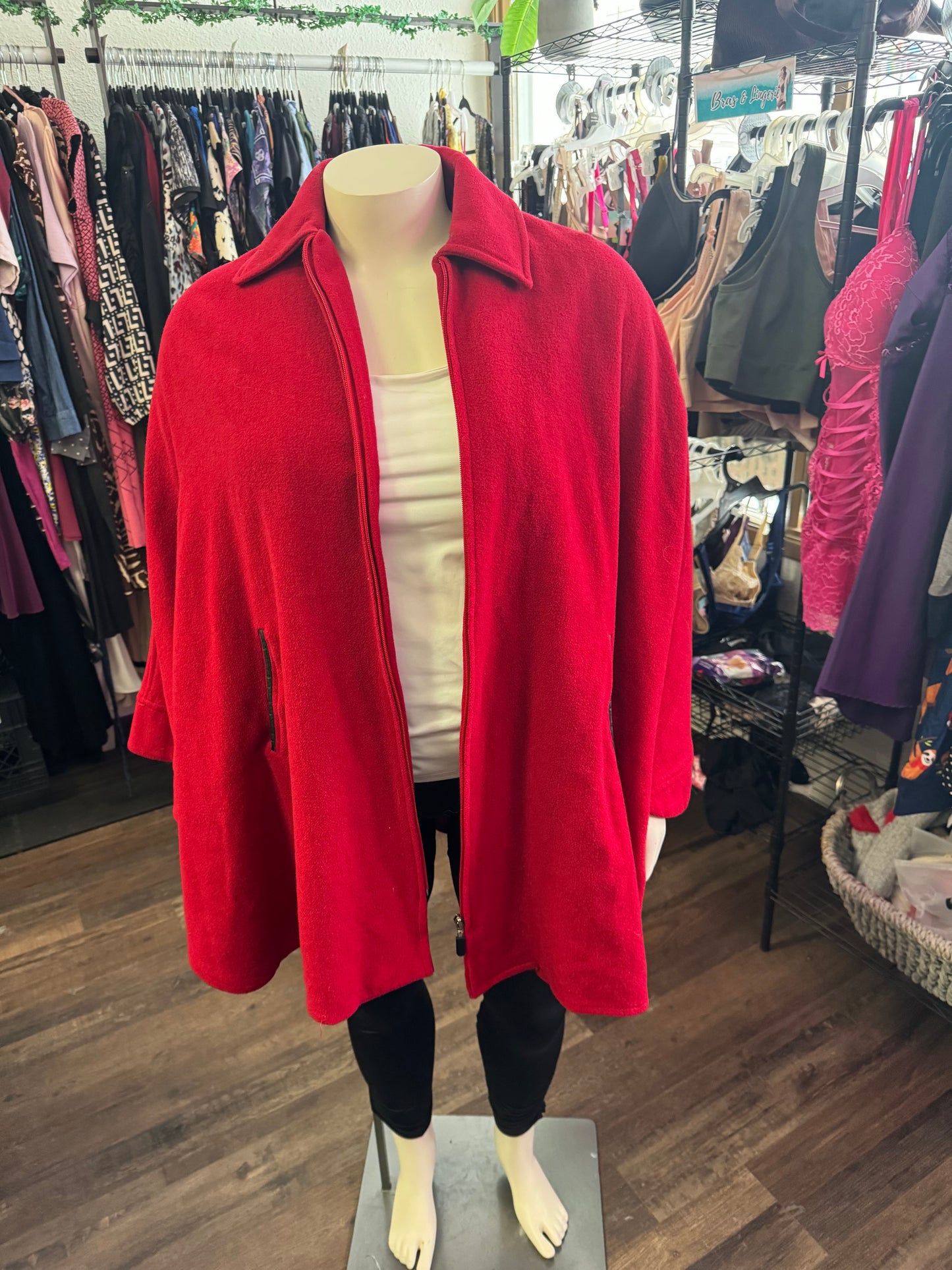 Sequence Red Jacket/Poncho - Size O/S