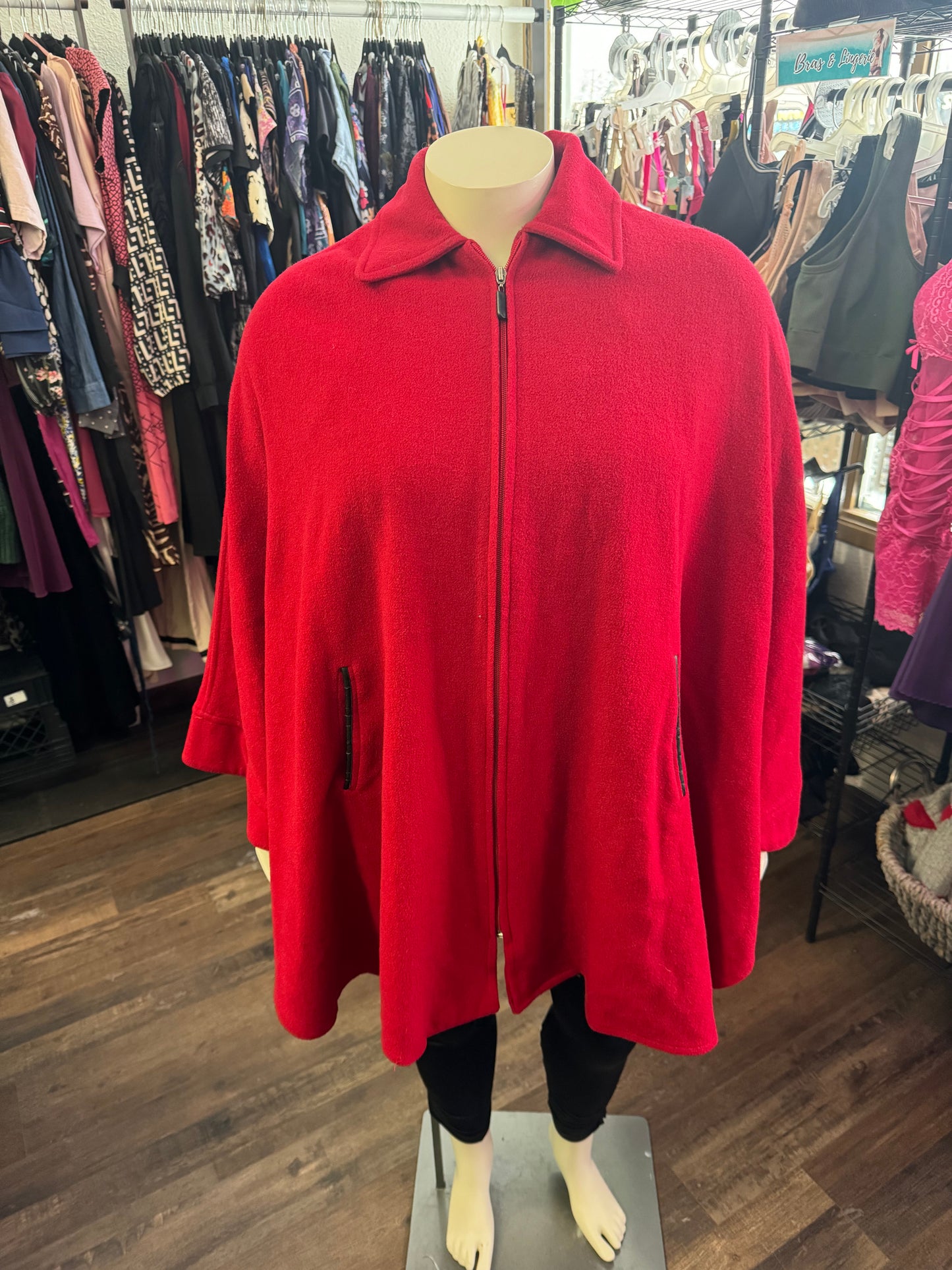 Sequence Red Jacket/Poncho - Size O/S