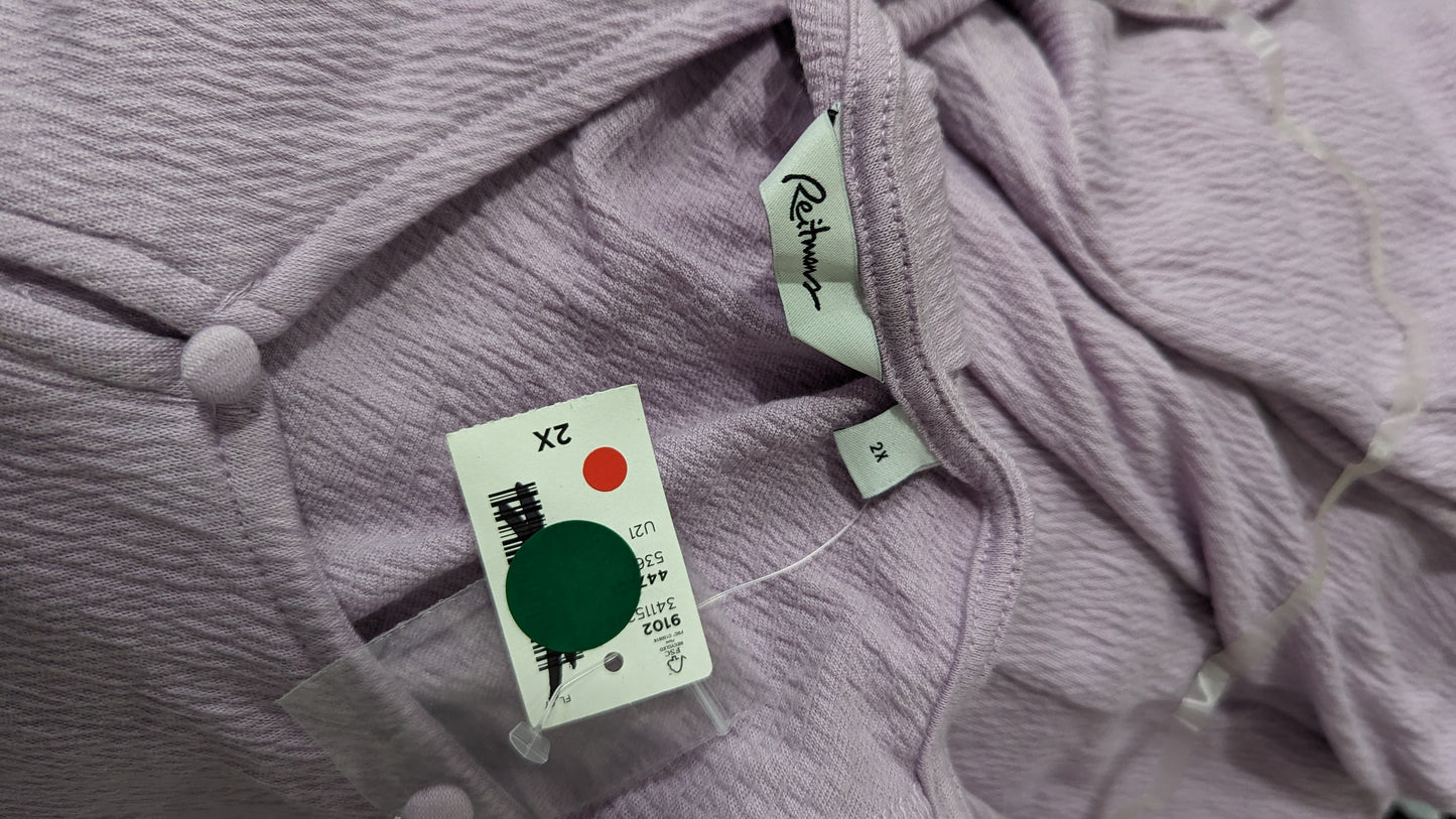 Reitmans Dusty Purple Tee - Size 2X