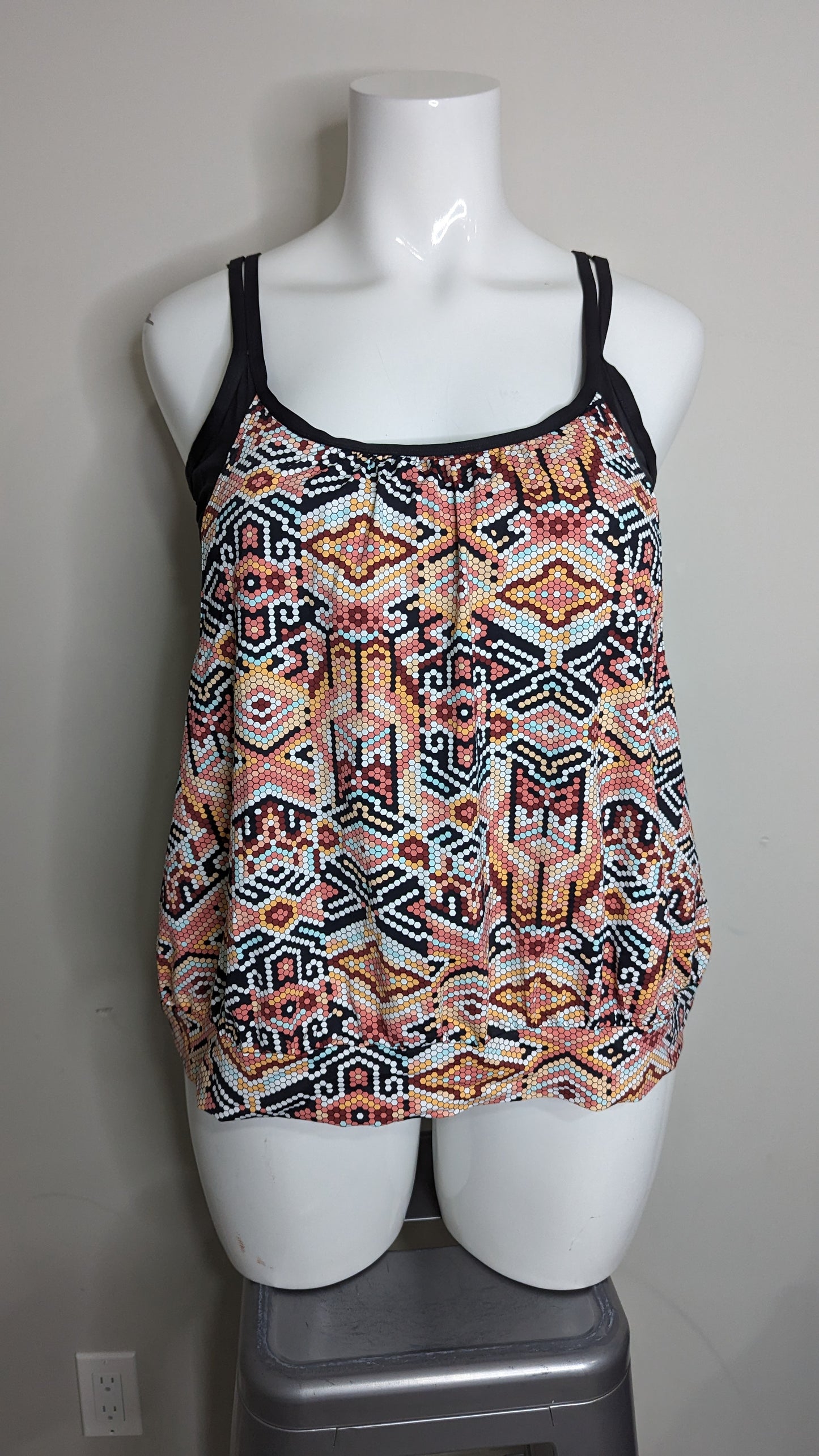 Addition Elle Fooler Tankini Top - Size 3X