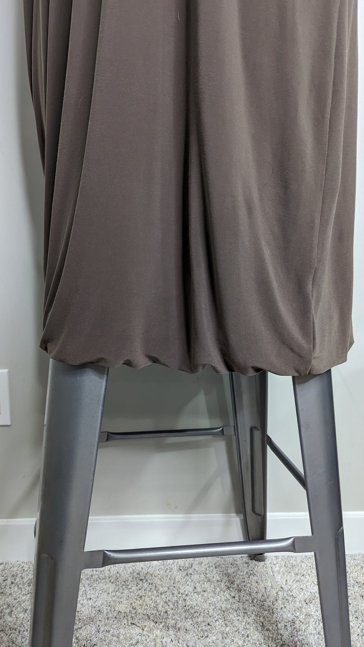 Midi Stretch Billowy Brown Tank Dess - Size 12