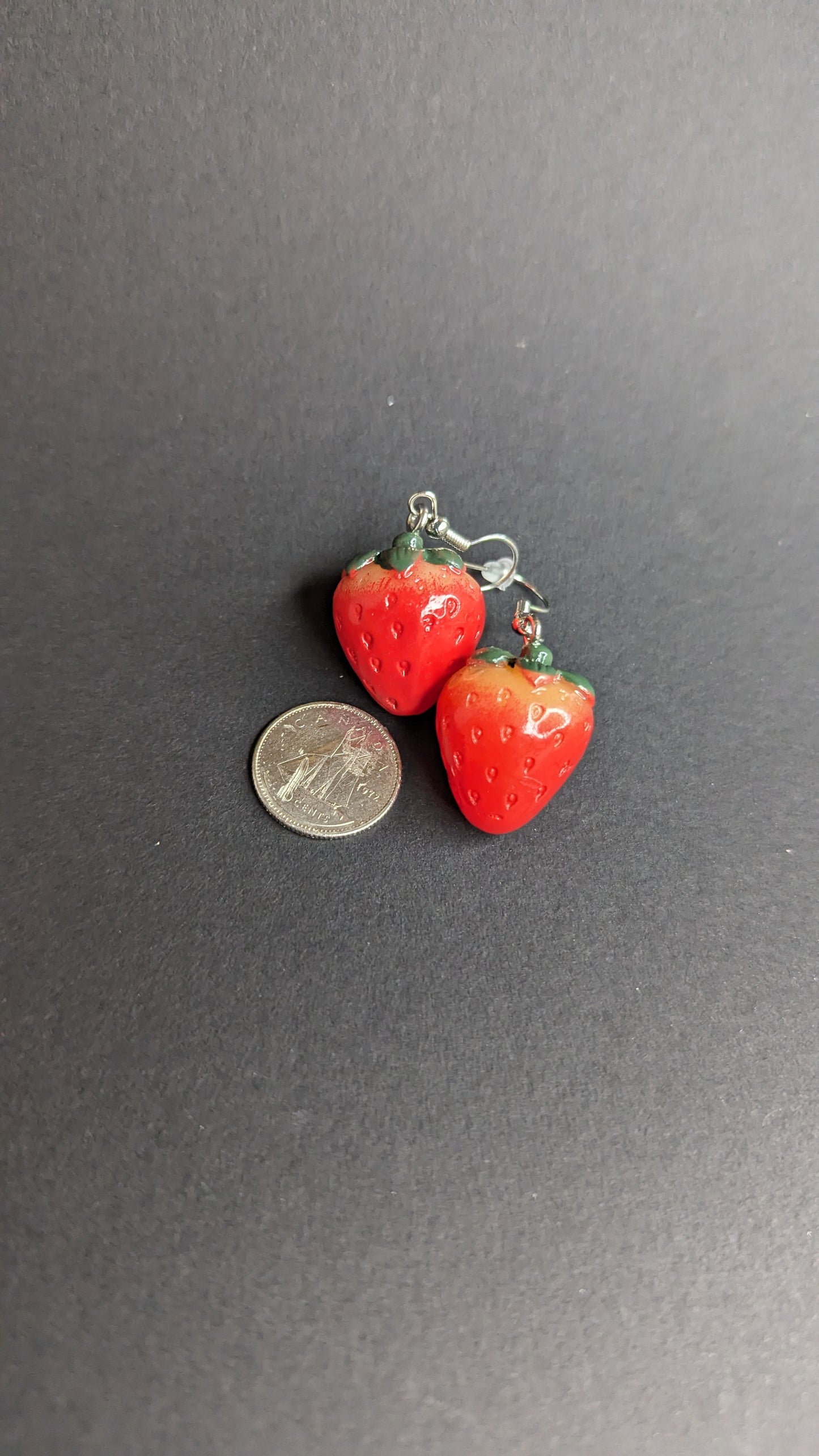 Adorable fruit earrings.