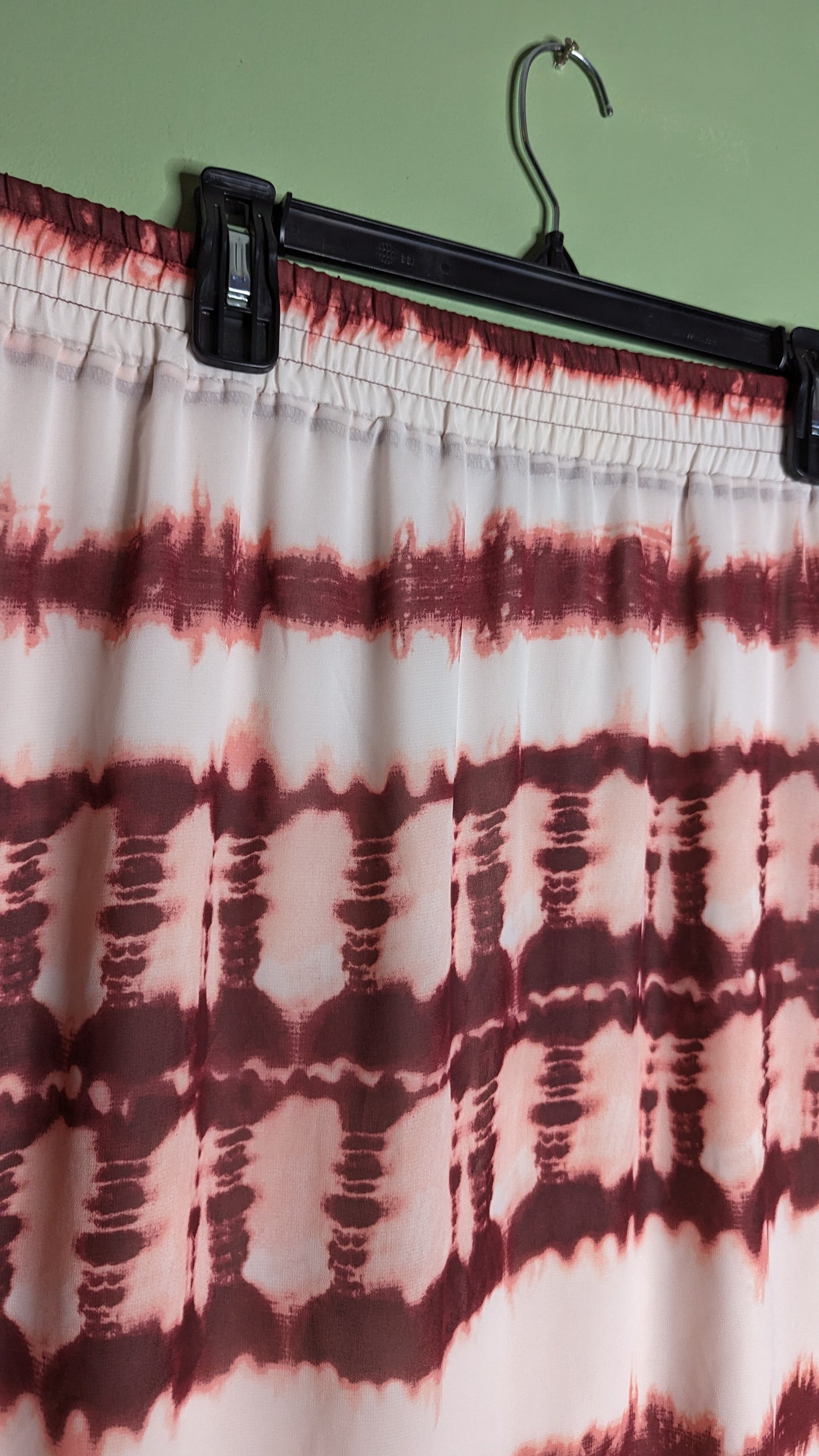 Pennington's MBLM Tess Holliday Red Tie Dye Maxi Skirt - 2X & 4X