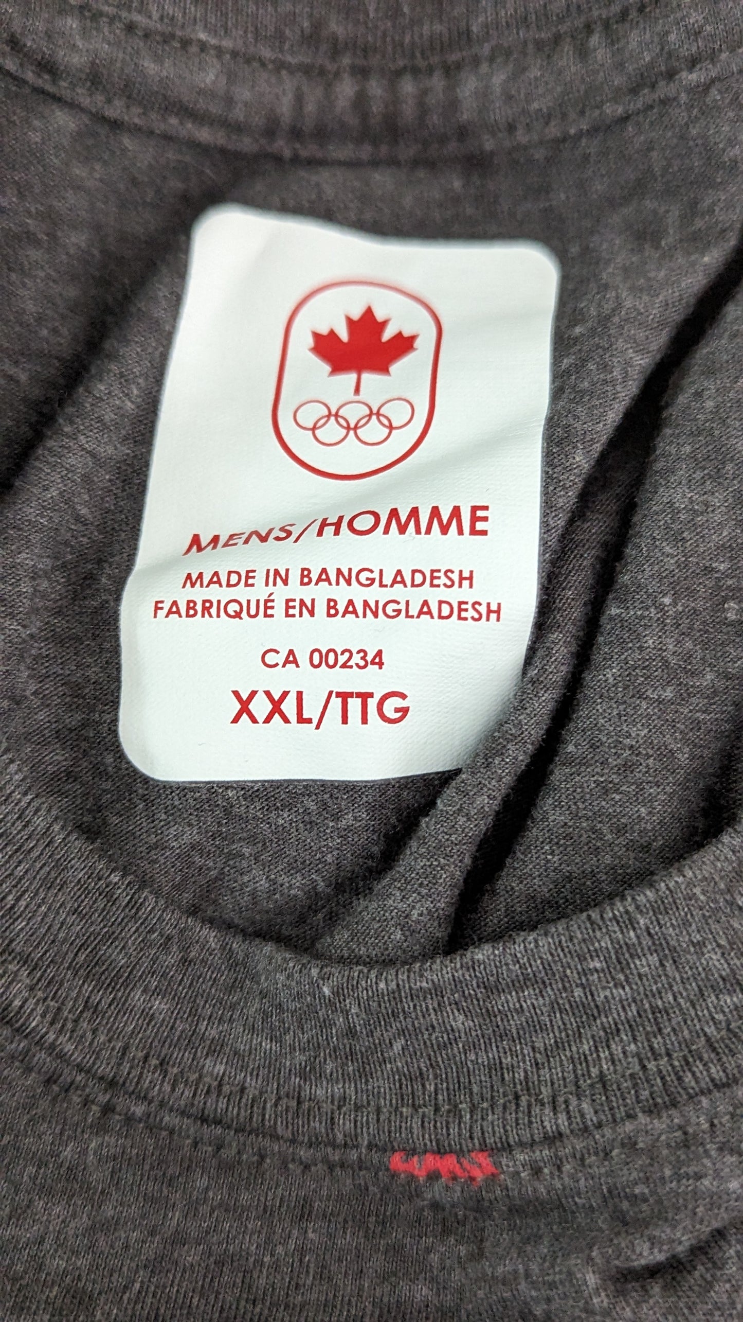 Olympic Canada Tees - Men's / unisex - Size XXL