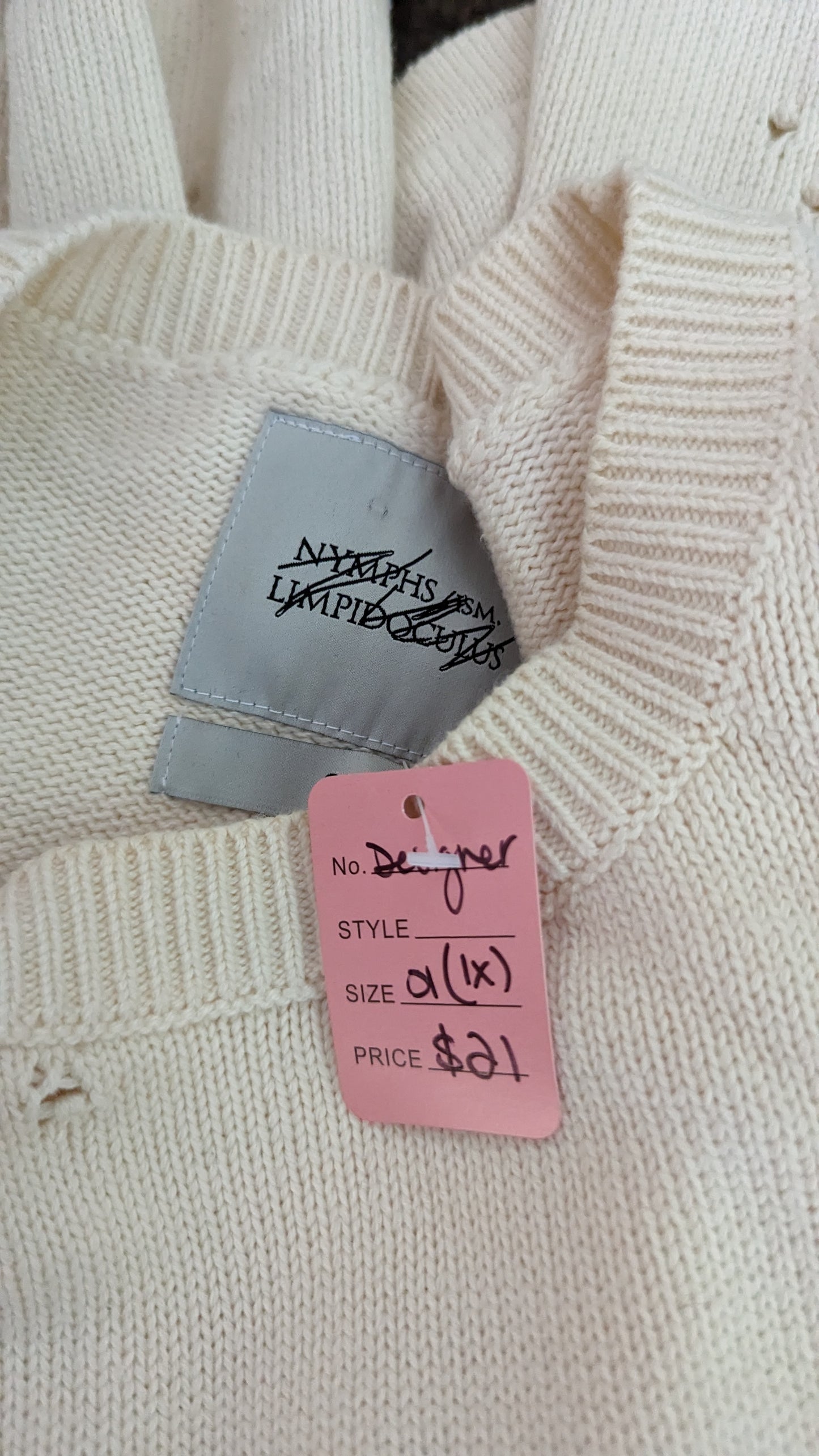 Designer Sweater - Size 1X