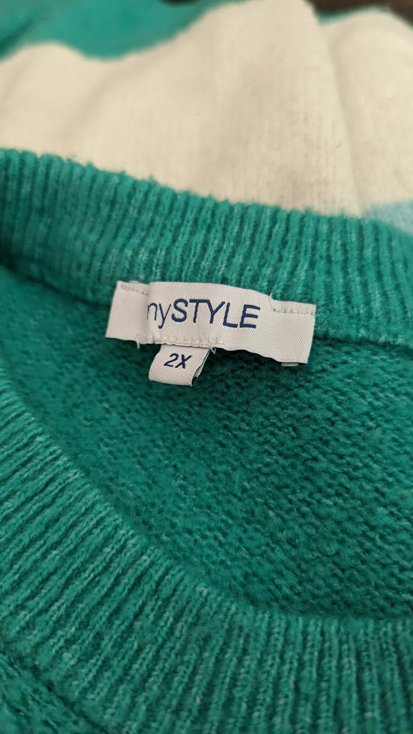 My Style Color Block Sweater - Size 2X