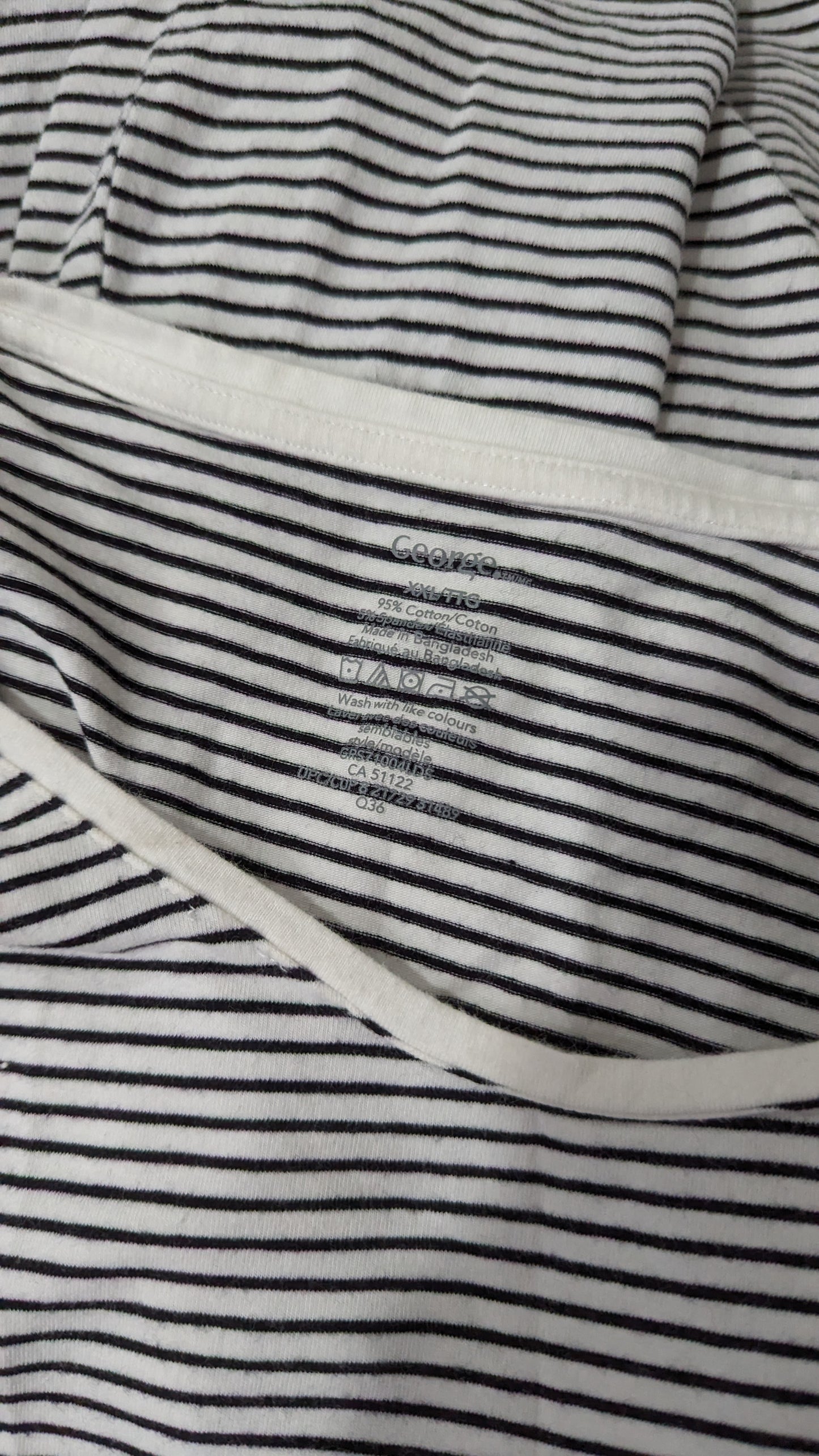 George Striped tee - Size XXL