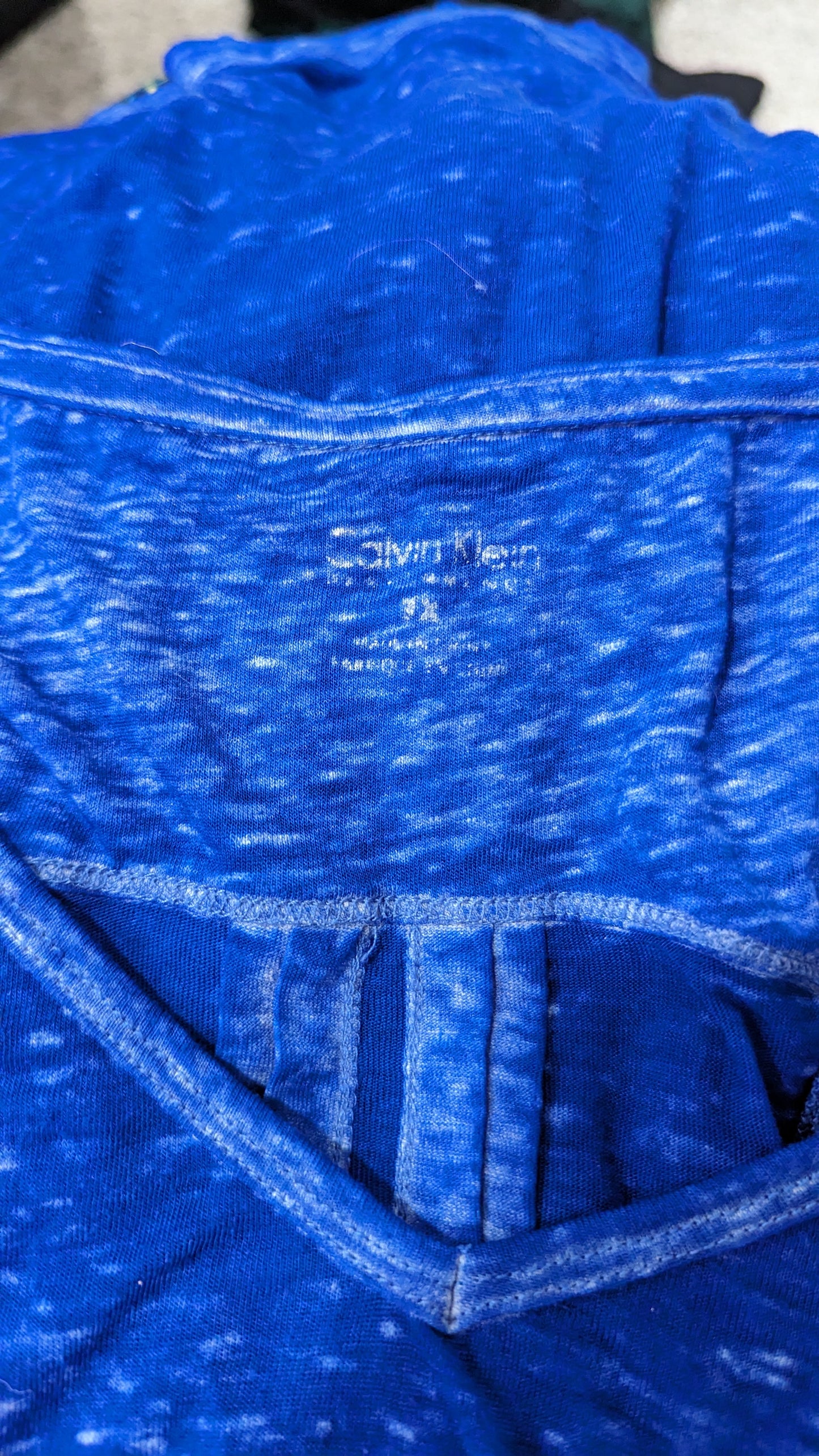 Calvin Klein Sheer Blue Tee - Size 3X