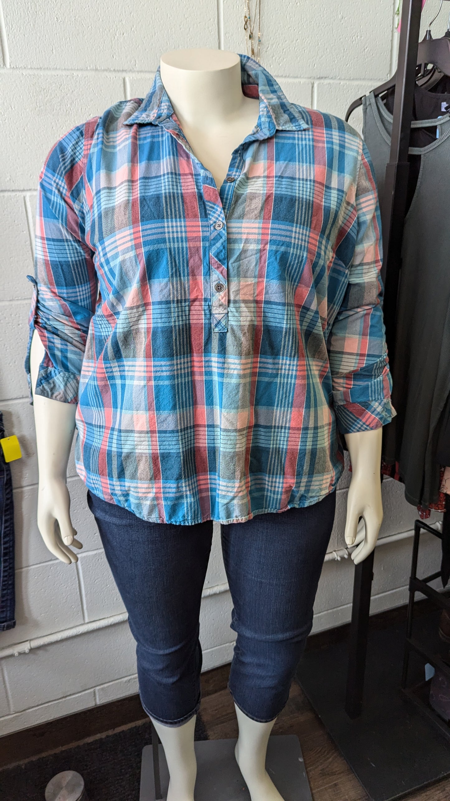 Northern Reflections Multi Colored Plaid Shirt - Size XXL