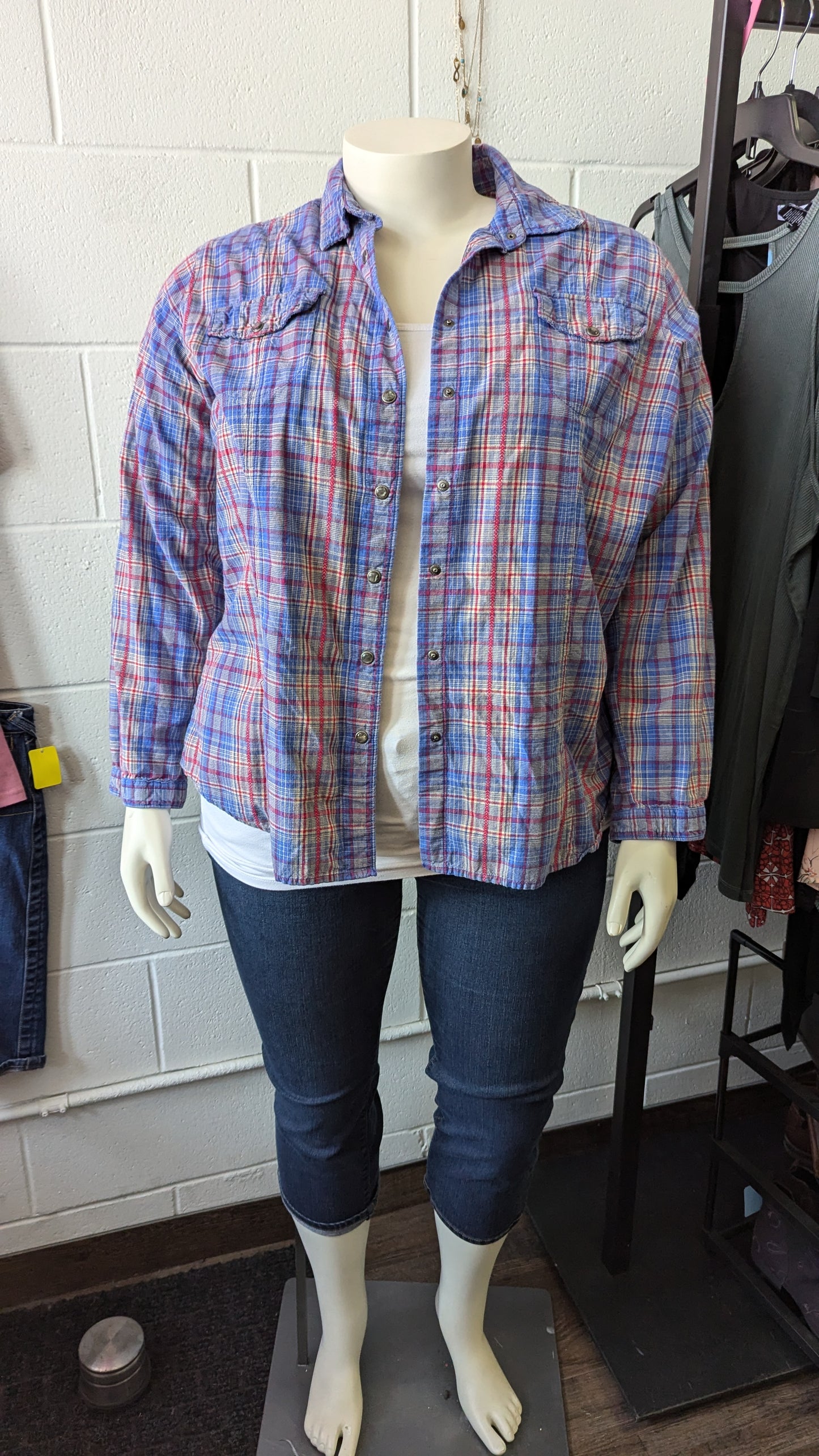 Unisex Woolrich Plaid Button Up - Size 2X