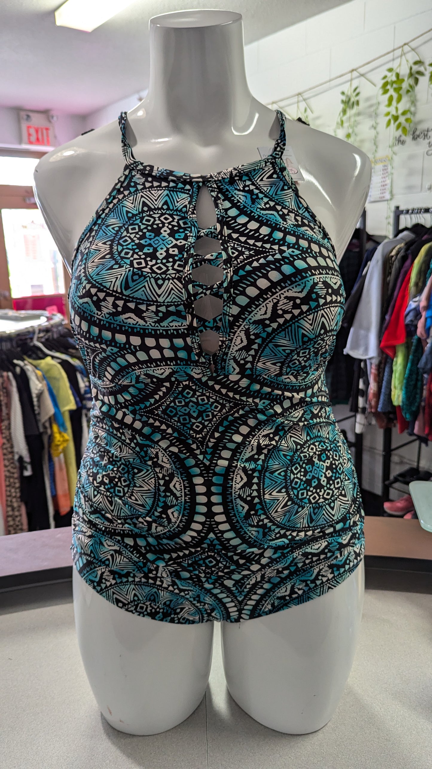 Geometric Pattern One Piece - Size XXL