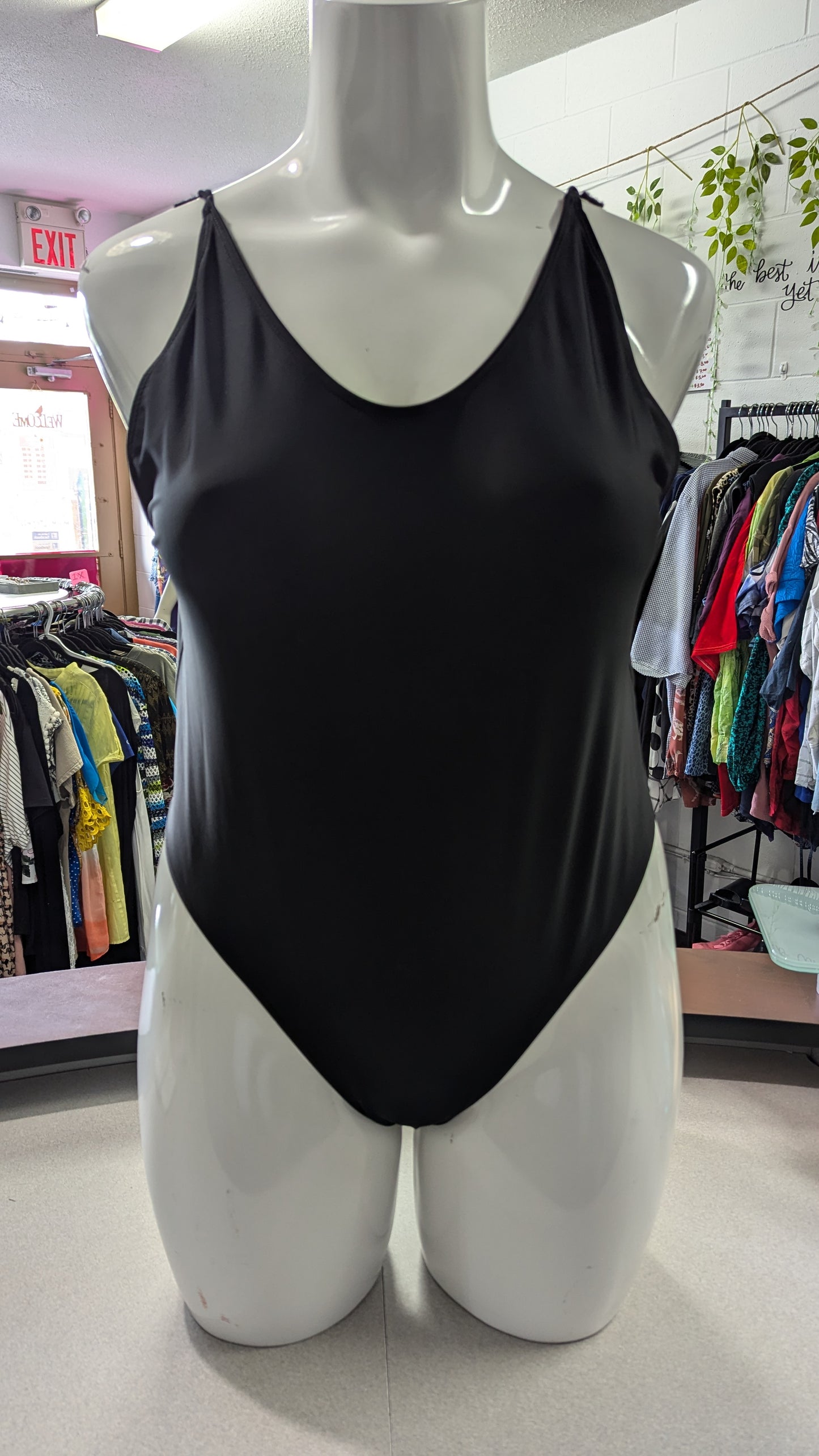 Fabletics One Piece Black Swimsuit - Size 3X