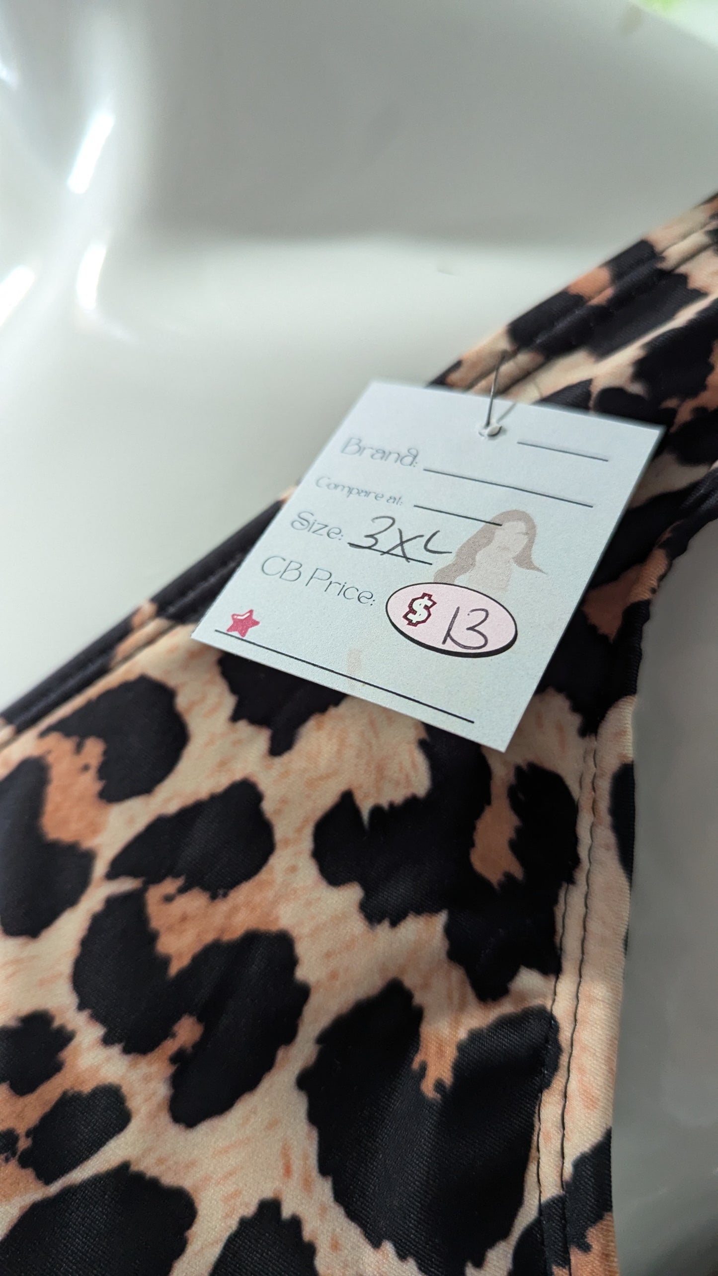 Leopard One Piece Swimsuit - Size 3X