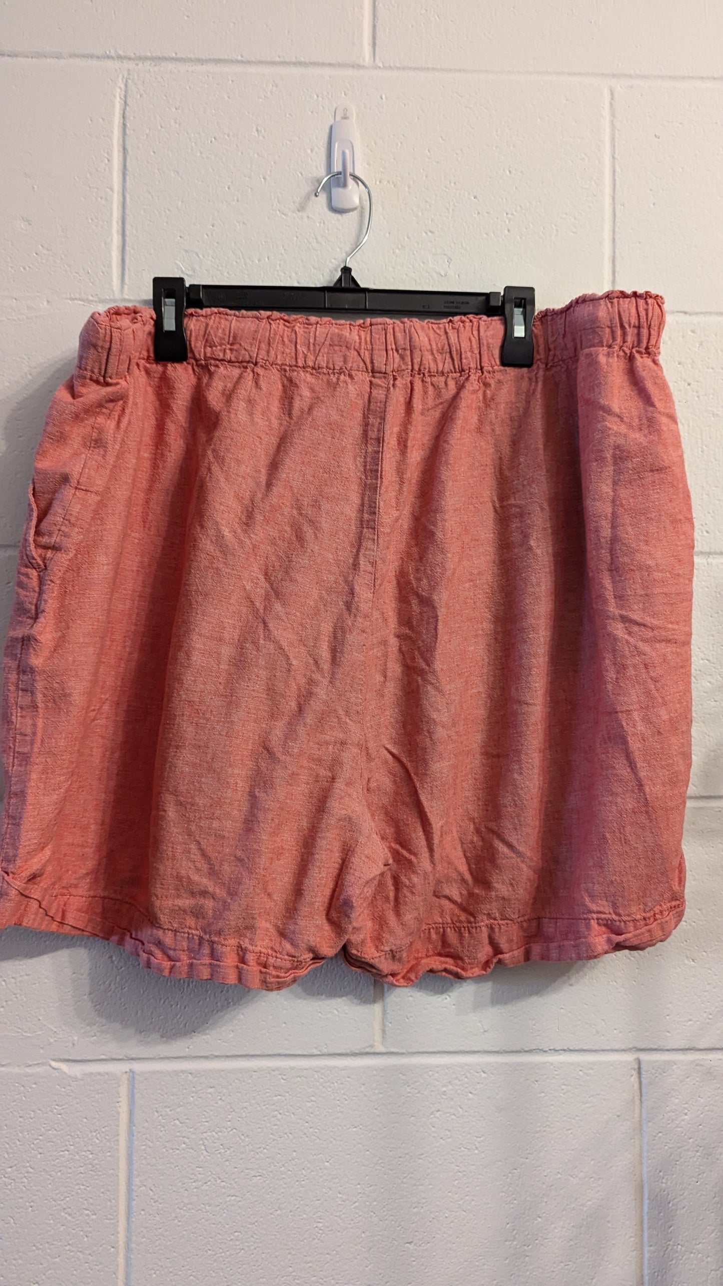 Joe Fresh Peach Linen Blend Shorts - Size 2X