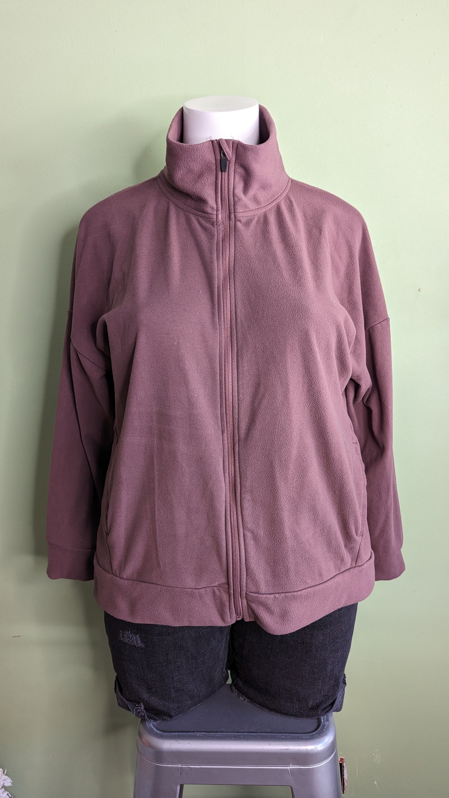 Mondetta Purple Fleece Zip Up - Size XXL