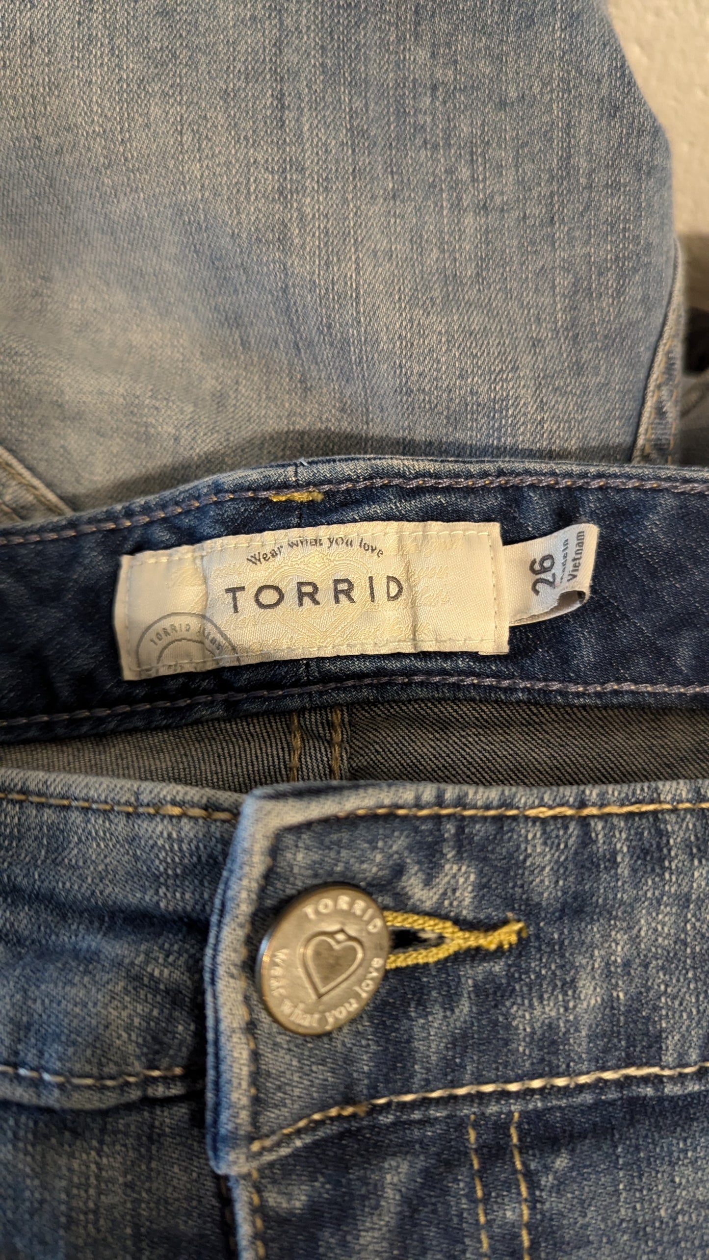 Torrid Distressed Jean Shorts- Size 26