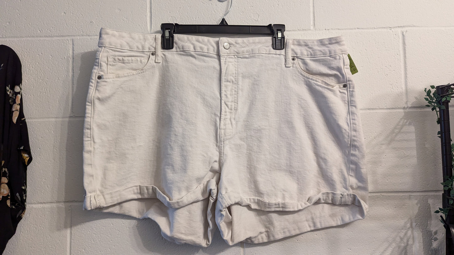 Old Navy White Denim Shorts - Size 26