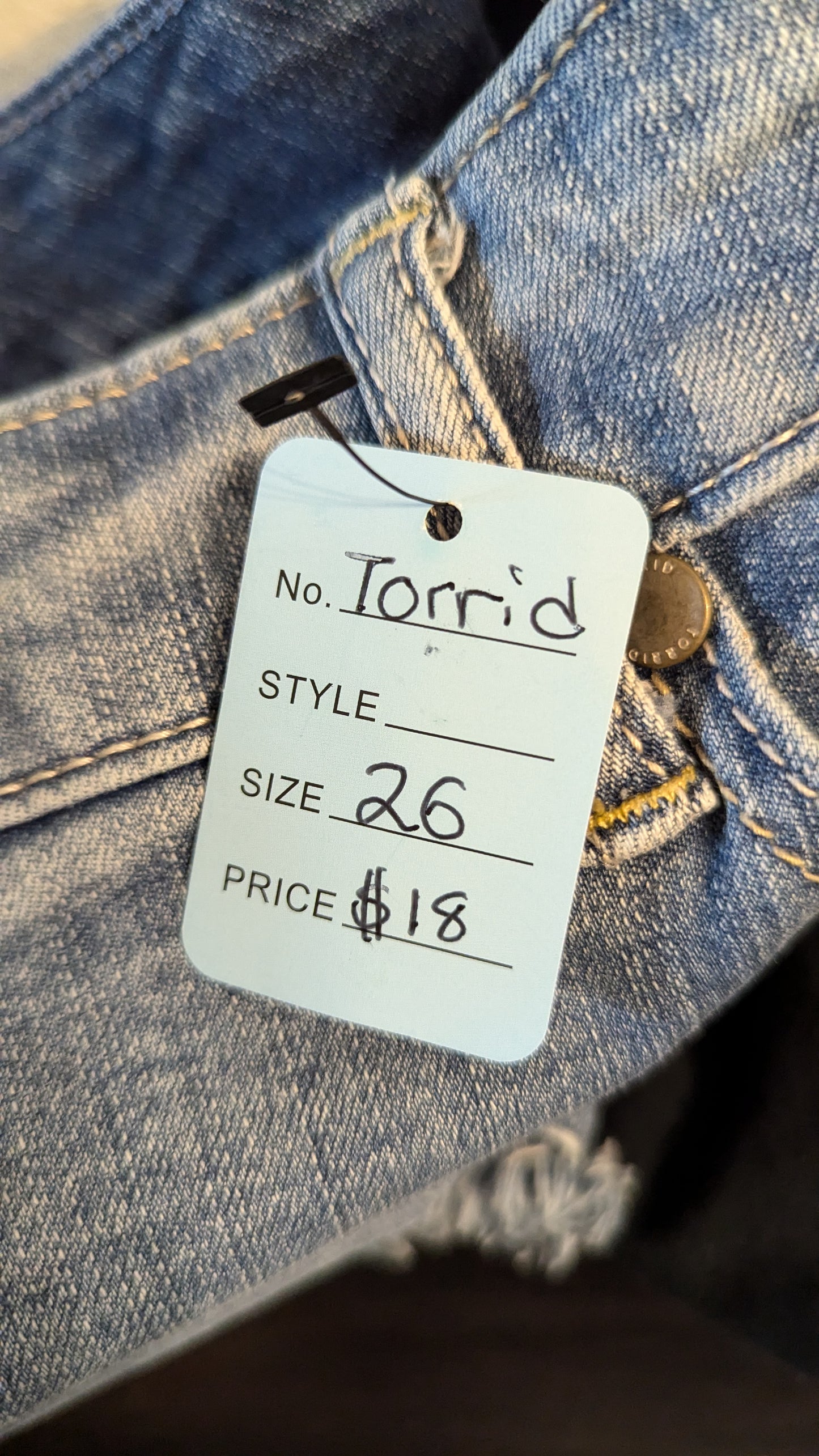 Torrid Distressed Jean Shorts- Size 26