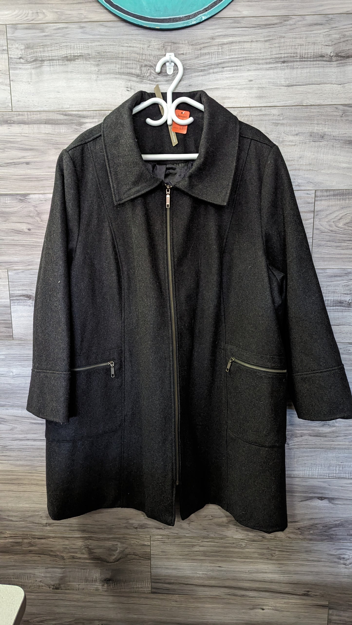 Pennington's Black Wool Jacket - Size 5X