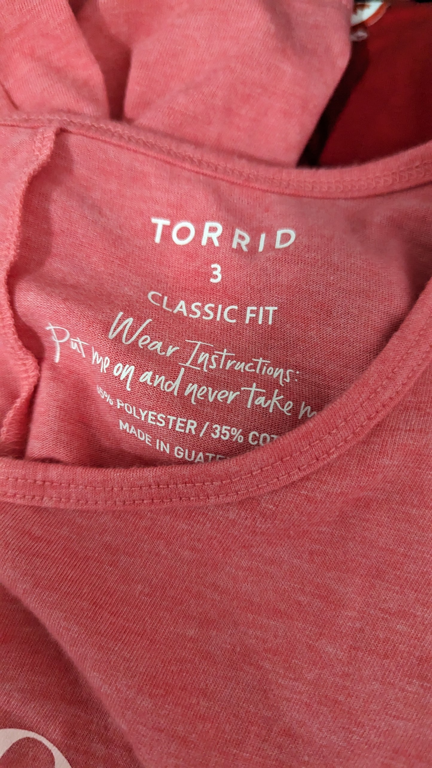 Torrid Signature Jersey Everyday Pink Crew Neck Made of Magic Tank - Size 3(X)