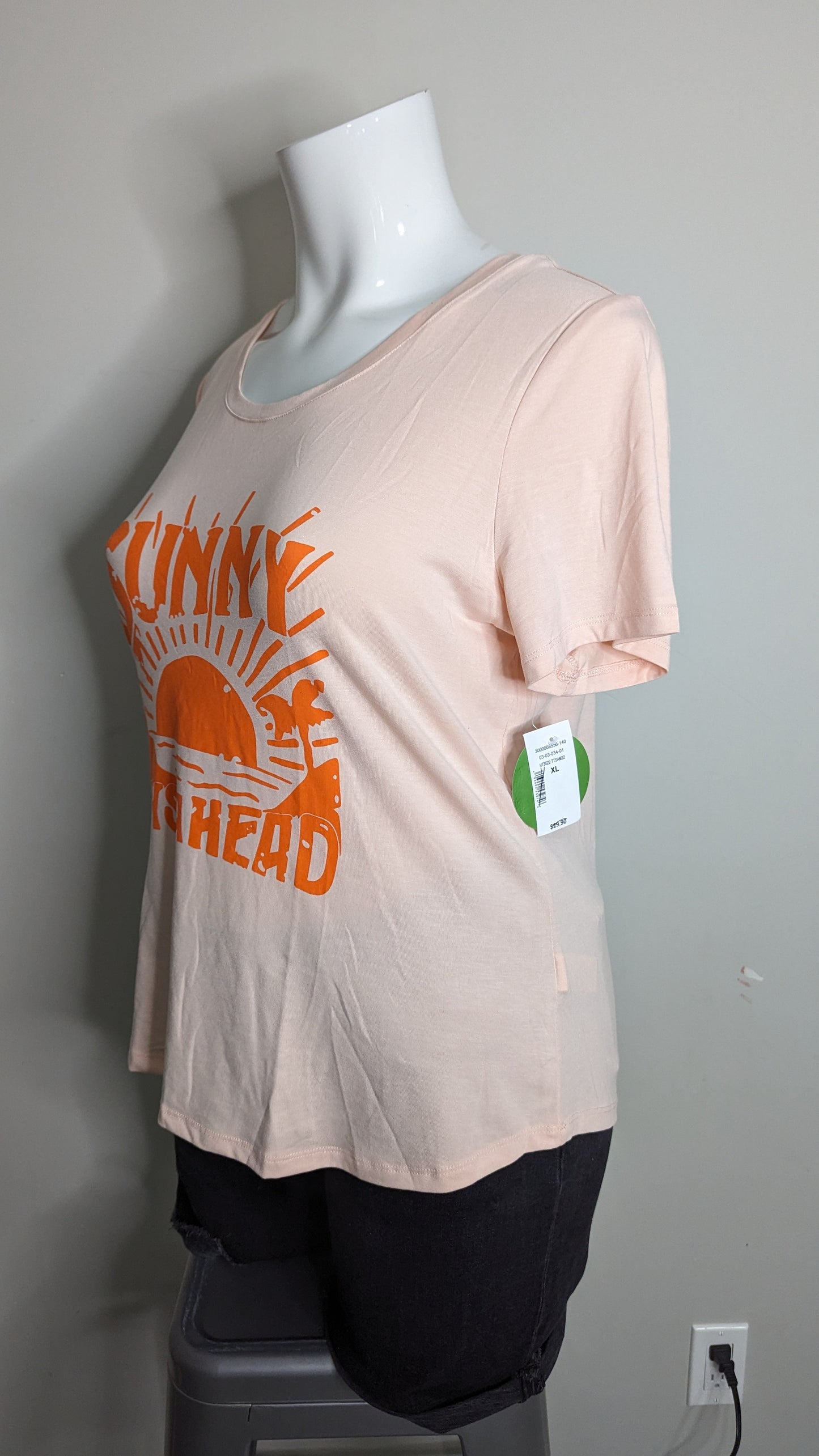 Ricki's Sunny Days Peach Graphic Tee - NWT - Size XL